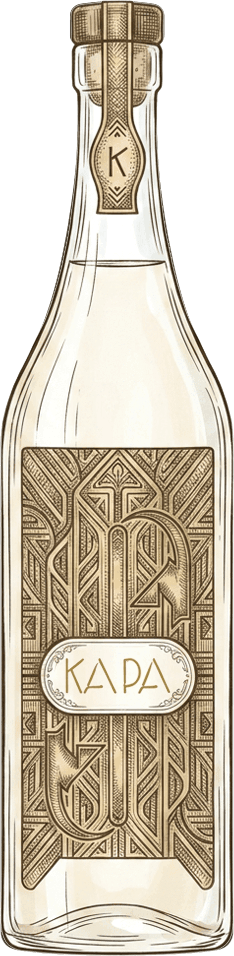KAPA Vodka bottle