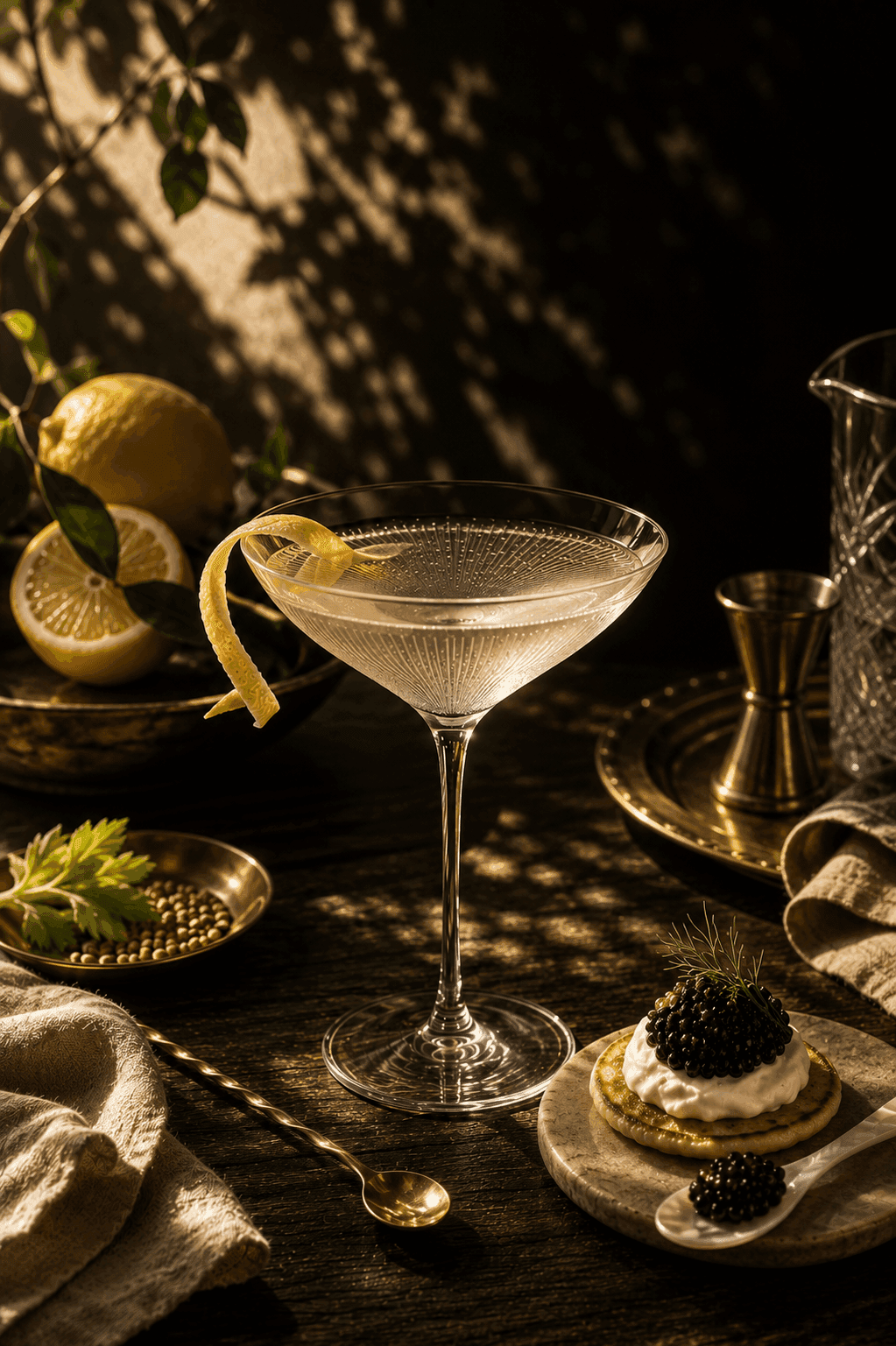 Solstice Martini cocktail