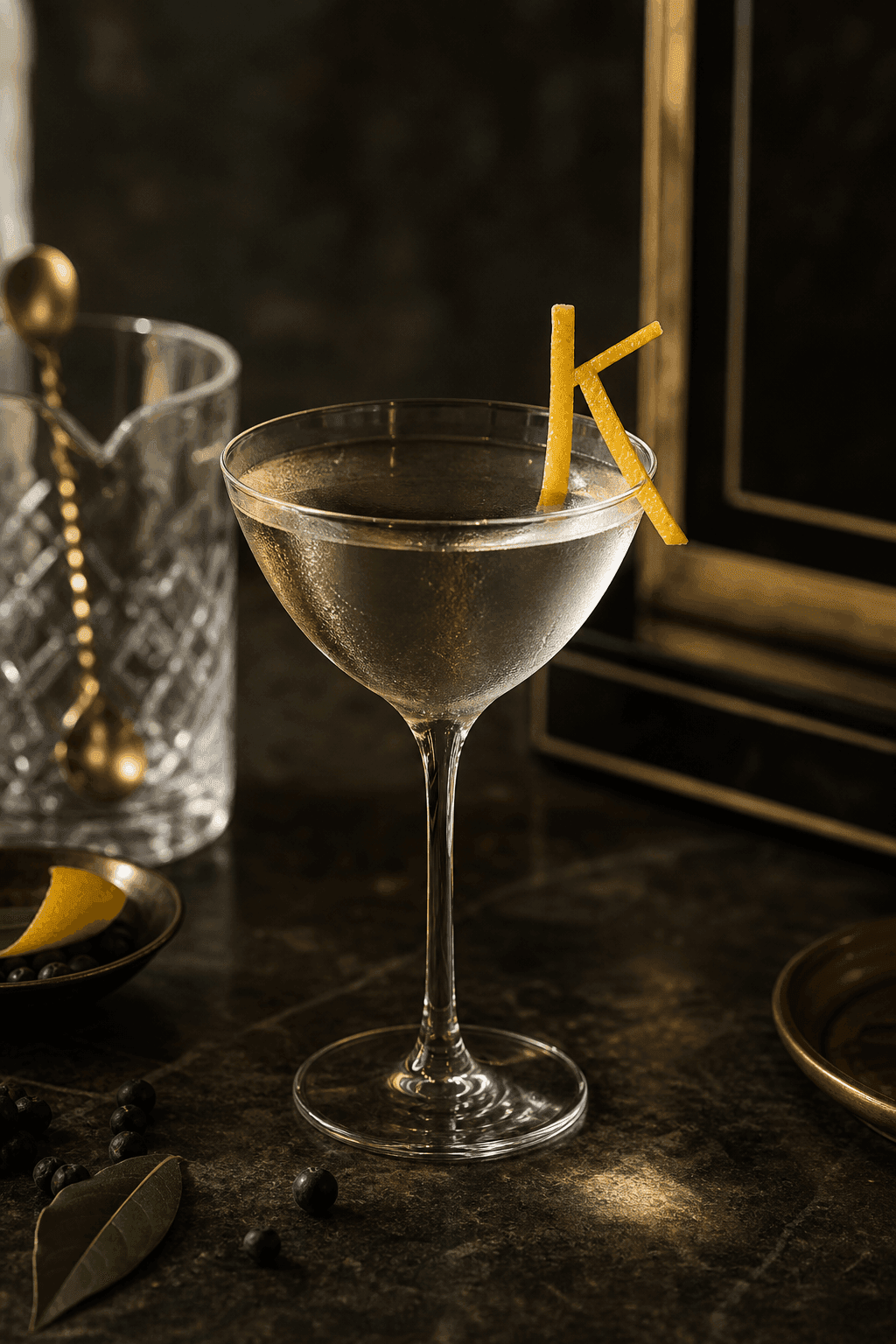 The Napa Vesper (Vesper Twist) cocktail